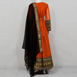 Robe afghane traditionnelle élégante pour femmes, magnifique robe longue à manches longues brodée, vêtements culturels - Product Image 2