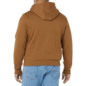 Sweat à capuche zippé pour homme OEM, logo personnalisé, doublure polaire, vente en gros, vêtements décontractés - Product Image 6