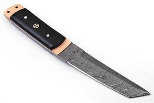 Couteau de chasse artisanal en acier Damas, couteau d'extérieur personnalisé, couteau de camping à lame pleine, couteau de bushcraft ultra-affûté, couteau de survie haut de gamme - Product Image 2
