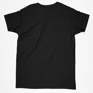 Camiseta Negra para Mujer con Estampado Geométrico Triangular Colorido, Cuello Redondo, Manga Corta, Informal, 100% Algodón, Transpirable, Corte Regular - Product Image 2
