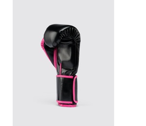 ถุงมือชกมวย Personalized Fly Superloop Pro X2 สีดำชมพู หนังวัวแท้ สำหรับฝึกซ้อมซานด้า สายรัดข้อมือปรับได้แบบตะขอเกี่ยว - Product Image 5