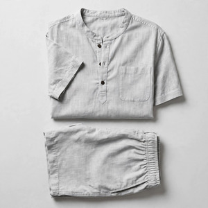 2026 Wholesale Summer Men's Casual Shorts <b>Set</b> Plain Color Solid 100% Cotton Jersey Quick Dry Knitted Customized Logo <b>Twin</b> <b>Set</b> - Product Image 3