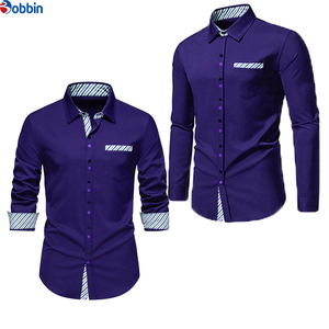 เสื้อเชิ้ตผู้ชายลำลองคุณภาพพรีเมียม พิมพ์ลายหลากสี แขนยาว ผ้าฝ้าย 100% ดีไซน์สวยหรู - Product Image 3