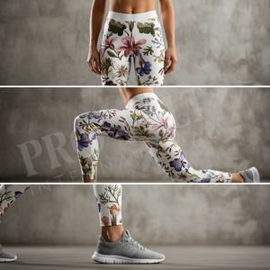 Leggings Deportivos Personalizados de Cintura Alta para Yoga y Levantamiento de Pesas, con Estampado Personalizado, Transpirables, Casuales, para Entrenamiento - Product Image 4