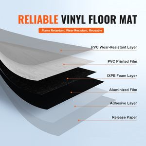 Suelo de Vinilo Autoadhesivo con Diseño de Madera Gris Claro, 390 x 23.6 Pulgadas, Baldosas de Vinilo de 1.5 mm de Grosor, Fáciles de Instalar, para Cocina - Product Image 3