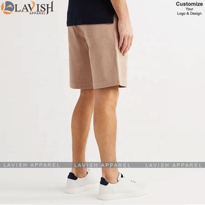 Pantalones cortos de lana de felpa francesa para hombre de talla grande de alta calidad, algodón transpirable, tejido informal, poliéster, logotipo personalizado, cordón - Product Image 5