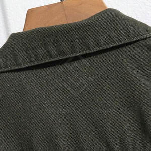 Chaquetas Casuales de Invierno de Secado Rápido para Hombre, 100% Algodón, Cuello Alto y Logotipo Frontal, Transpirables, Ecológicas, Precio al por Mayor - Product Image 3