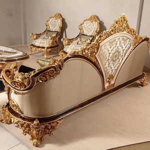 ชุดโซฟาสีขาวสุดหรูสไตล์คลาสสิค  แกะสลักจากไม้มะฮอกกานี สำหรับห้องนั่งเล่น รับประกันคุณภาพ โฮสตัล โปรวิเดนเซีย - Product Image 2