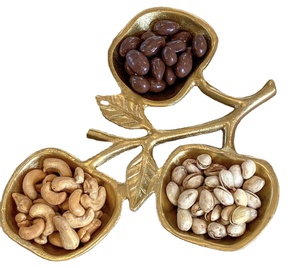 Cuenco redondo de metal para servir comida con diseño elegante pulido dorado, perfecto para el hogar elegante y el uso de la Mesa de utensilios de cocina - Product Image 3