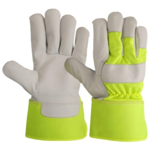 Gants de sécurité pour charpentiers canadiens, nouveau design, en cuir de vachette grainé, résistants à la chaleur et aux étincelles, robustes pour usage domestique - Product Image 1