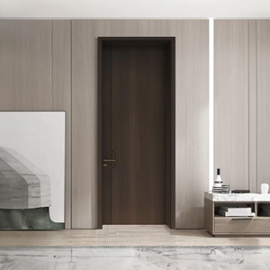 Porte en bois WPC PVC insonorisée et anti-moisissure pour l'intérieur, chambre, salon, centre commercial, hôtel, hôpital – Produit fini - Product Image 3