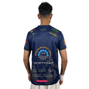 T-shirt pour homme à séchage rapide, imprimé par sublimation, en polyester tricoté, pour impression par sublimation sur vêtements pour enfants et hommes. - Product Image 5