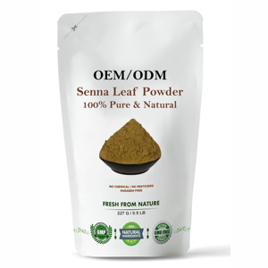 Poudre de feuilles de séné 100 % pure et naturelle pour un nettoyage en profondeur et un soin revitalisant. Poudre de feuilles de séné de qualité supérieure au meilleur prix d'Inde. - Product Image 1