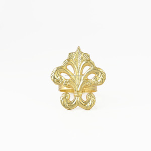 Vente chaude De Luxe Rond De Serviette En Métal Doré Cercle Perle De Fer Papillon Forme Printemps Parties Mariages-Quantité En Vrac En Gros - Product Image 1