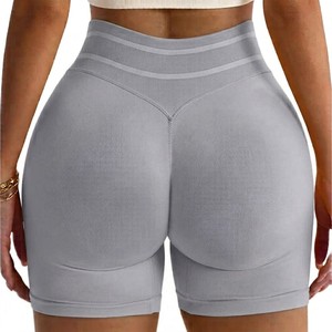 Shorts Deportivos de Cintura Alta para Gimnasio, Leggings Sin Costuras para Mujer, Shorts de Yoga para Mujer con Efecto Push-Up - Product Image 1