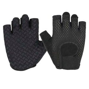 Guantes de gimnasio transpirables de medio dedo para hombres y mujeres, entrenamiento al aire libre, entrenamiento, ejercicio físico, guantes de cuero PK - Product Image 3
