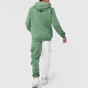 Ensemble de survêtement pour homme 2025 de haute qualité, entièrement zippé, à manches longues et col à capuche, respirant, motif uni, coupe oversize pour un usage décontracté - Product Image 3