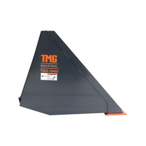 Godet à neige/mulchage robuste de 60 po pour mini-chargeuse, bord à bords coupés, capacité de charge de 1500 lb, fixation rapide universelle pour TMG SN60 de 5 tonnes, Nouveau - Product Image 2