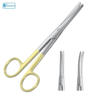 Ciseaux gynécologiques Mayo-Stille à pointe droite et courbée, instrument chirurgical modèle F4-607, certifié CE Classe II - Product Image 1
