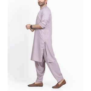 Shalwar Kameez pour hommes, vêtements ethniques classiques, tissu confortable, coupe traditionnelle, tenue islamique pour mariages et événements - Product Image 3