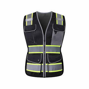 Veste de sécurité routière avec logo personnalisé, vêtements de travail imperméables, 100% polyester, gilet de sécurité réfléchissant haute visibilité - Product Image 6