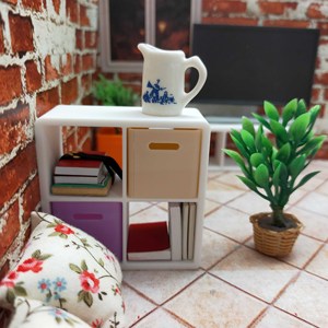 Juego de estantes de almacenamiento en miniatura a escala 1:12, muebles coloridos para casa de muñecas, estante de juguete para decoración de interiores, para mayores de 14 años - Product Image 6