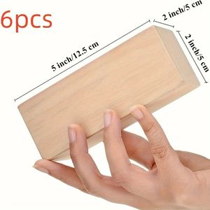 Set di 6 Blocchi in Legno di Tiglio per Intaglio, per Principianti ed Esperti, per Sculture Artigianali in Bambù e Legno Fai-da-Te - Product Image 2