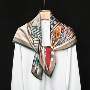 Fashion Women <b>Silk</b> Scarf Custom Printed Mulberry <b>Silk</b> <b>Head</b> Scarf Luxury Square Neck <b>Wrap</b> Personalized Design Wholesale - Product Image 2