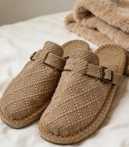 Sandalias Planas de Rafia Natural para Mujer, Hechas a Mano, Ligeras, Aumentan la Estatura, Transpirables, Antideslizantes - Product Image 1