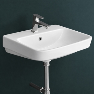Lavabo de Pared Flora, Rectangular, de un Solo Orificio, Acabado Cromado, Diseño Minimalista, 12L, Certificado NSF, para Baño - Product Image 3