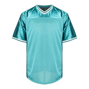 Camiseta de Fútbol Americano Personalizada en Blanco, Transpirable, de Malla, con Paneles de Poliéster Estampados, para Entrenamiento, de Alta Calidad, con Estampado Frontal - Product Image 2