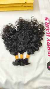 Extensiones de Cabello Remy, Cabello Humano Indio Virgen con Ondas Naturales, Ondulado al Agua, Trama Simple, 100 Gramos - Product Image 4