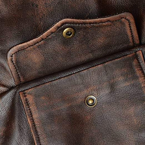 High Quality Vintage Style Light Weight <b>Men's</b> <b>Leather</b> <b>Jacket</b> Durable and Anti-Wrinkle for Winter <b>jacket</b> for <b>men</b> - Product Image 3