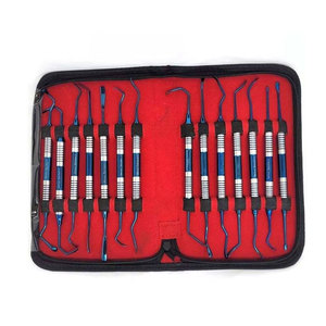 Kit chirurgical professionnel pour lifting sinusal, poignées en titane bleu, implantologie, ostéotome dentaire, chirurgie, instruments dentaires médicaux - Product Image 6