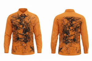 Camisa de Vestir de Manga Larga con Diseño Abstracto Personalizado para Oficina y Trabajo, Camisas Casuales Elegantes con Diseño Gráfico Moderno - Product Image 5