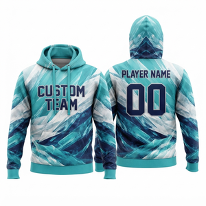 Sudadera con Capucha Extra Grande Personalizada de Algodón con Diseño Personalizado, Nombre del Jugador, Impresión Digital y Adornos de Diamantes de Imitación - Product Image 1