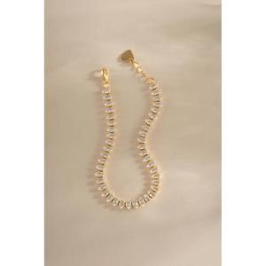 Marquise Cut Diamond Tennis Bracelet <b>Solid</b> White <b>Gold</b> Prong Setting Simple Chain Dainty Wrist Link Sparkle Bridal Fine Jewelry - Product Image 3