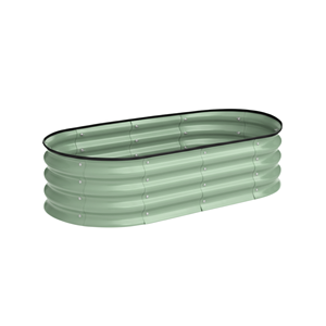 Bac à légumes surélevé en métal, ovale, galvanisé, pour l'extérieur, pour les légumes, GB026 - Product Image 1
