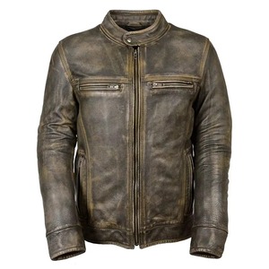 Front Pockets Windproof Breathable Men Leather <b>Jacket</b> durable Hot Selling Design <b>Sheepskin</b> Leather OEM Design Men Leather <b>Jacket</b> - Product Image 1