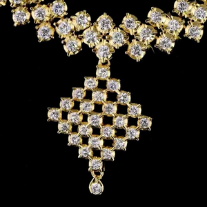 Collar con Colgante de Cadena de Diamantes Clásico, Aniva, Certificado IGI, Corte Brillante Redondo, Diamante Natural, Joyería de Oro de 18k y 22k - Product Image 5