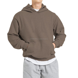 Sudaderas con Capucha para Hombre, 100% Algodón, 500 GSM, Gruesas, Lisas, Talla Grande - Product Image 1