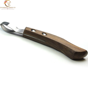 Couteaux d'entretien des sabots en acier inoxydable de haute précision à lame tranchante, meilleurs couteaux à sabots suisses, outils de fermeur à boucle ovale - Product Image 1