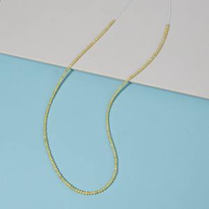 Collier de 30 carats en diamants jaunes naturels Mala, véritable diamant rond brillant extra-doux, mélangé, provenant de l'exploitation minière terrestre, bijou en pierre précieuse dorée éclatante - Product Image 1