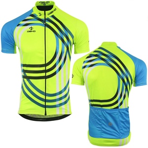 Ropa de ciclismo para hombre, Media manga, verano, ciclismo de carretera, cremallera completa, Top de carreras, ligero, secado rápido, transpirable, amarillo - Product Image 6