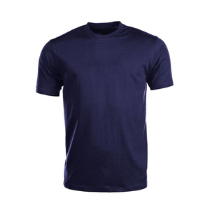 T-shirt personnalisé pour homme, rouge, à séchage rapide, manches courtes, col rond, coupe classique, vêtement décontracté, couleur unie, tricoté en polyester - Product Image 5