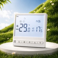 Termostato Inteligente WiFi para Calefacción por Suelo Radiante, 16A, Programable, Control de Temperatura Ambiente, Eléctrico/Hidrónico, Flexible, para Hogar y Oficina