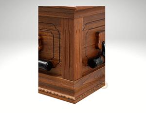 Cercueils en bois massif de style nord-américain de haute qualité DSP, finition brillante, garantie de 3 ans, urnes funéraires pour crémation, vente en gros - Product Image 4