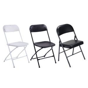 Sedie Pieghevoli Nere per Convenzioni ed Esposizioni - Set da 4 Pezzi - Eleganti Sedute per Sala da Pranzo - Product Image 3