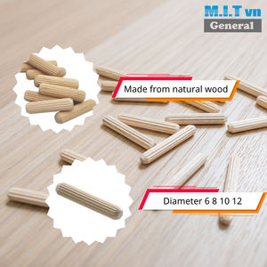 Varillas de Madera Redondas, Palos de Madera Natural para Reparación de Muebles, Fabricación de Gabinetes, Manualidades, Proyectos de Carpintería, Venta al Por Mayor - Product Image 1