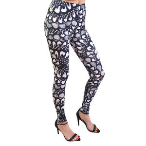 Leggings de compression populaires pour femme, avec design de doublure, taille haute, effet push-up fessier, personnalisables, pour la gym - Product Image 4